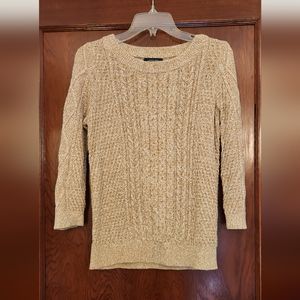 Land's End SP 3/4 sleeve knit sweater